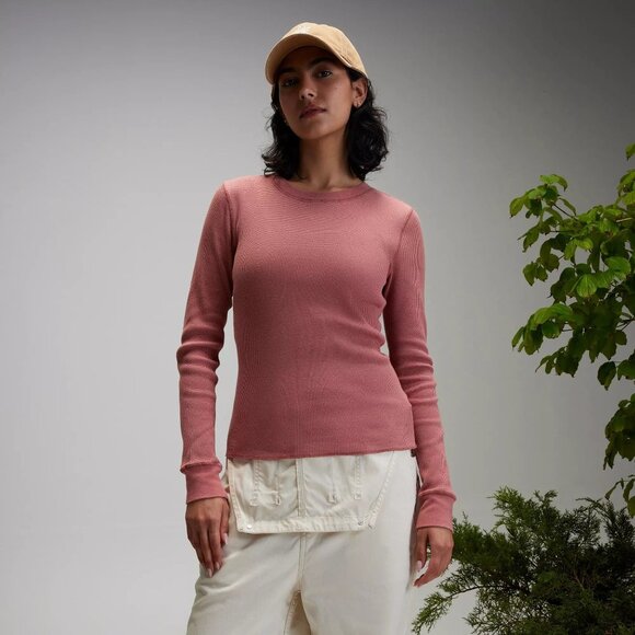 NWT Alpine Design Women's Peak Long Sleeve Waffle Shirt, XS, Sedona Clay - Picture 1 of 3